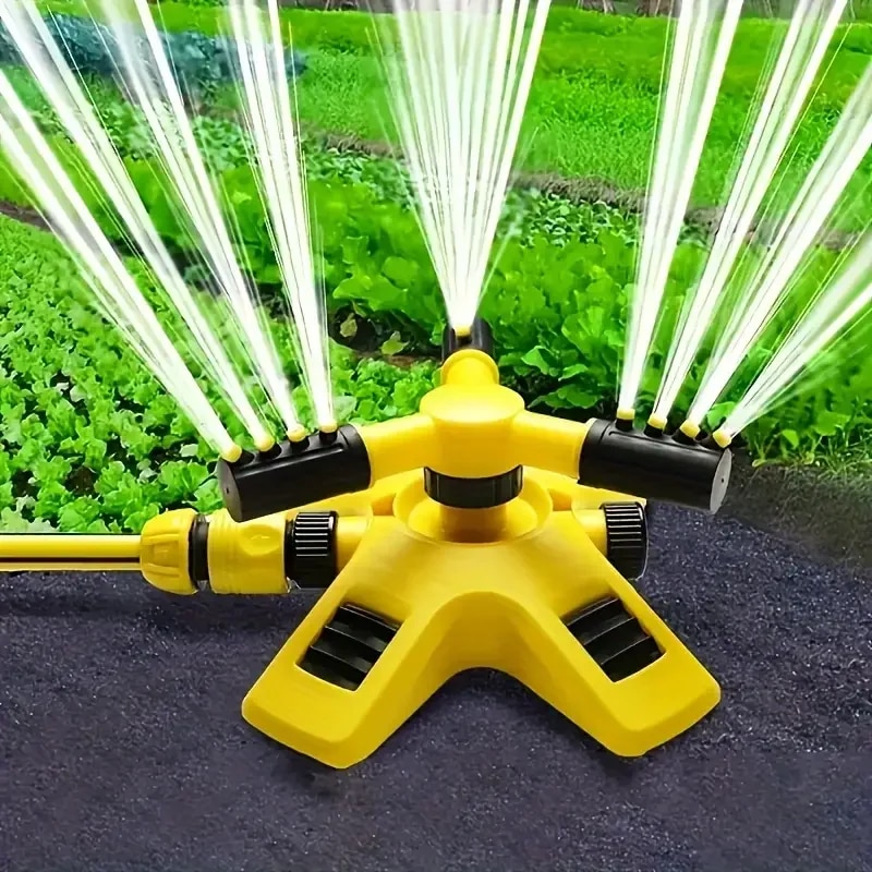Gardening Tools Plastic - 360 Degree Automatic Rotating Sprinkler Head