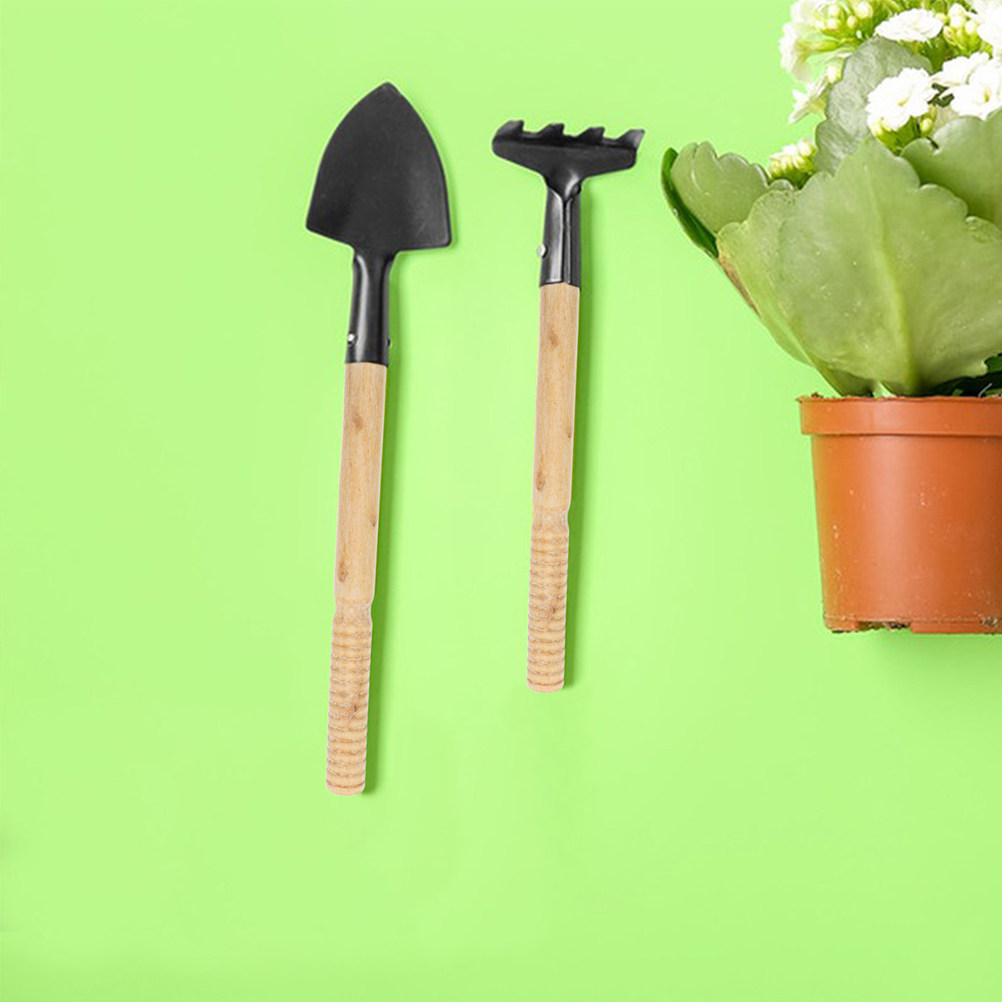 Gardening Tools Shovel - 5Pcs Garden Tool Handle Set Wooden