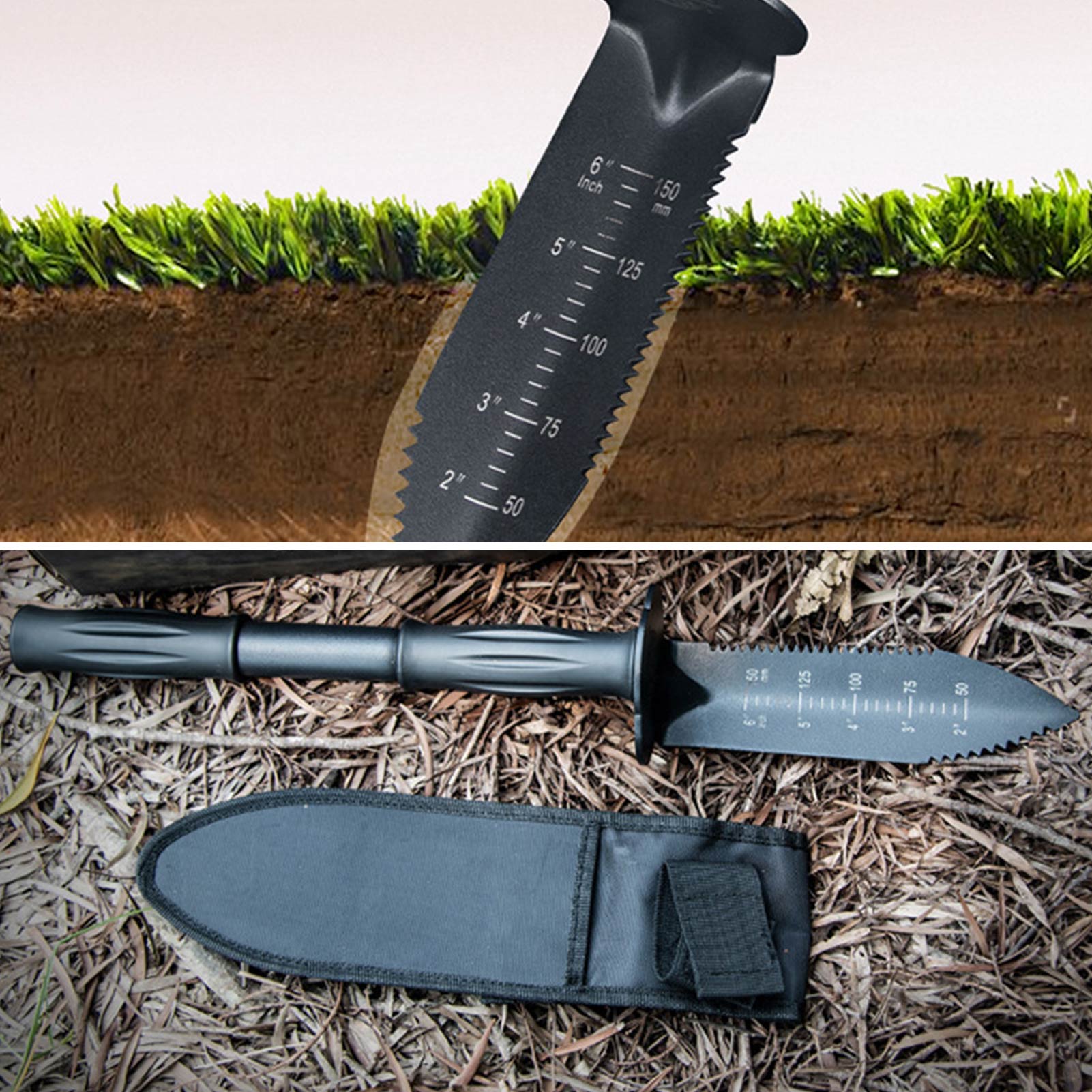 Harvest Knife Garden - Metal Detector Digging Tool Serrated Edge