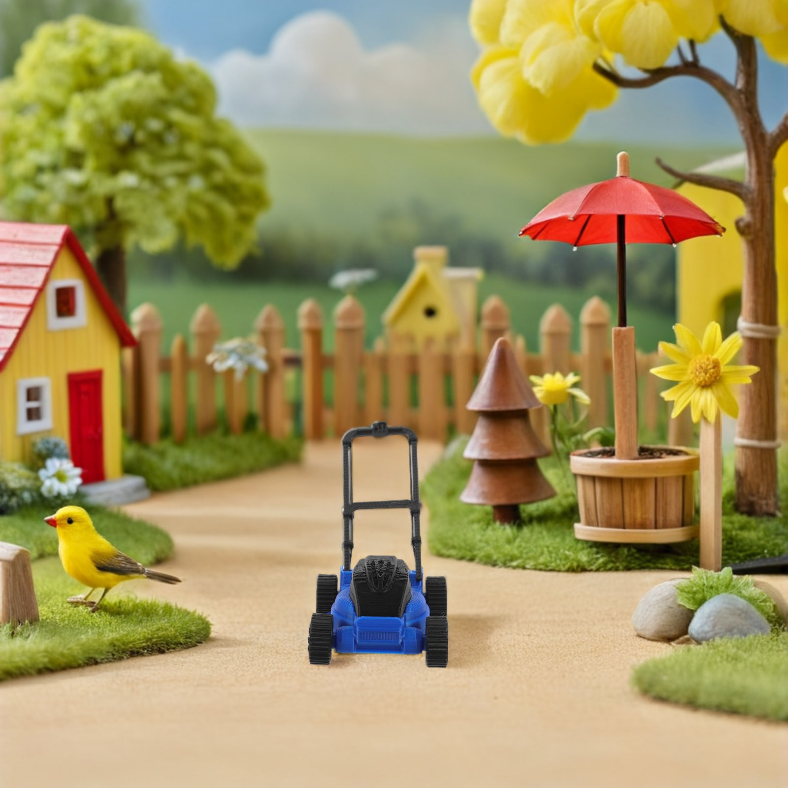 Mini Lawn Mower Miniature Doll - огляд і ціна Gardening Tools Girly