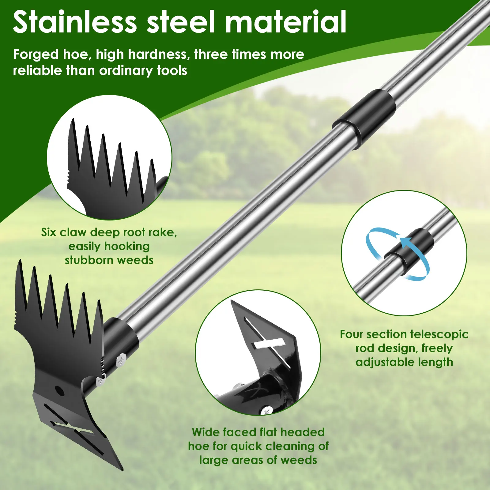 Garden Thatch Rake Stainless S - огляд і ціна Gardening Tools To Remove Weeds