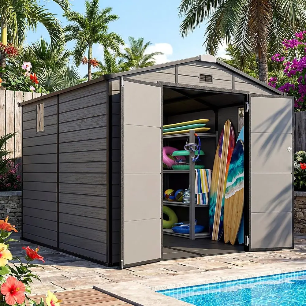 8x8 Outdoor Storage Shed with  - огляд і ціна Gardening Tool