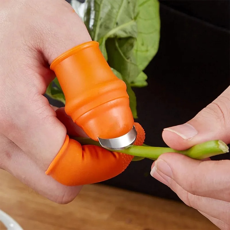 6pcs Finger Protector Silicone - огляд і ціна Harvest Knife Garden