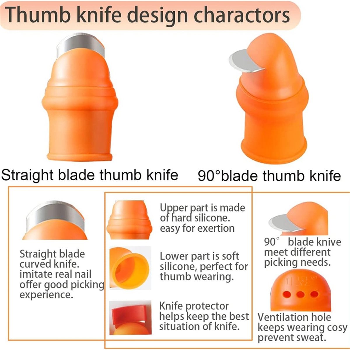 [HLES]Garden Silicone Thumb Kn - огляд і ціна Harvest Knife Garden