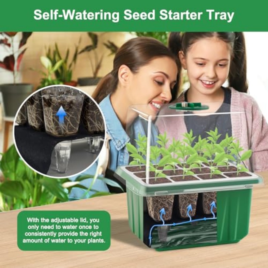 Seed Starter Tray with Light,  - огляд і ціна Seed Starter Trays