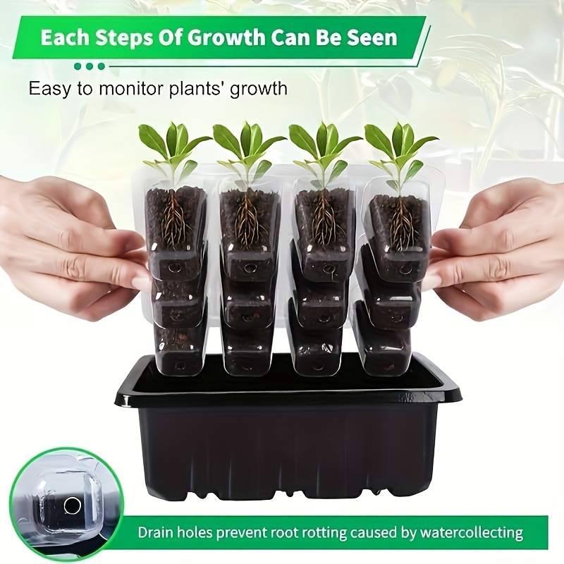 1/2/3-Pack 12/24/36-Cell Seed  - огляд і ціна Seed Starter Trays