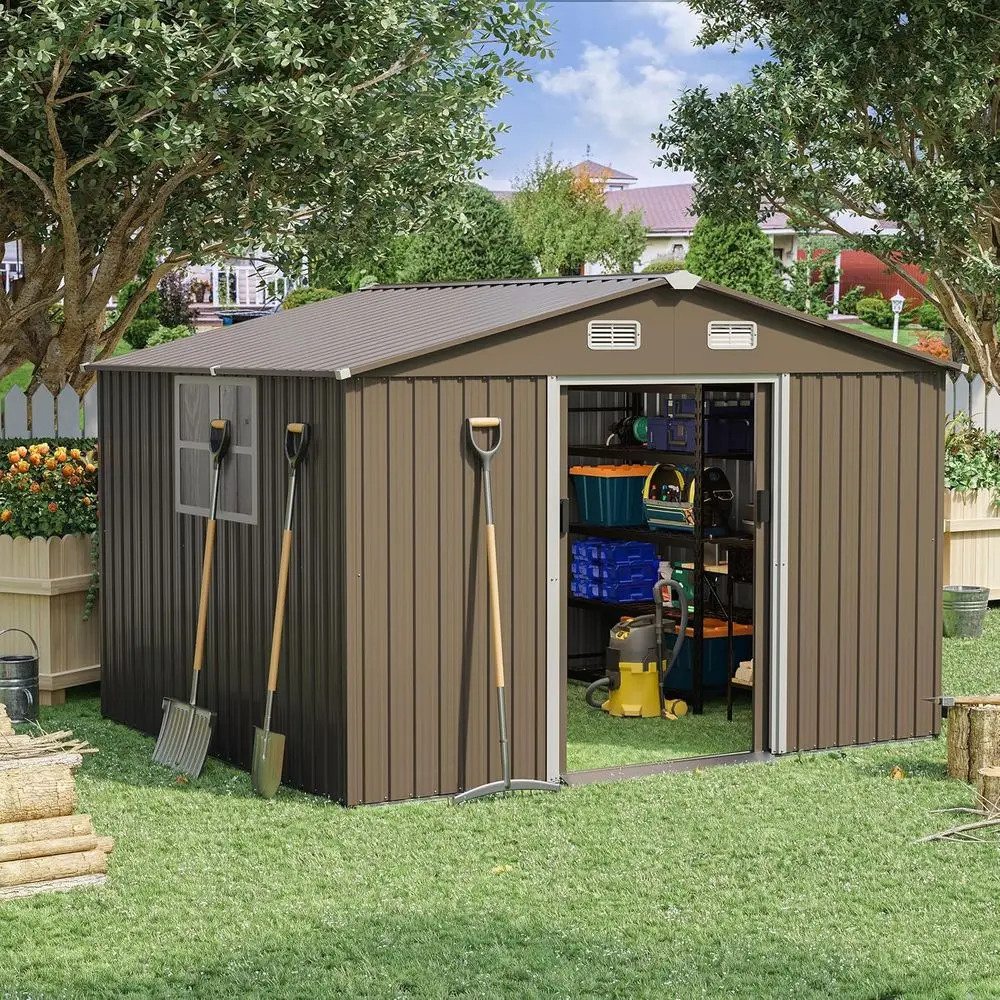 10T x 8T Outdoor Metal Storage - огляд і ціна Gardening Tool