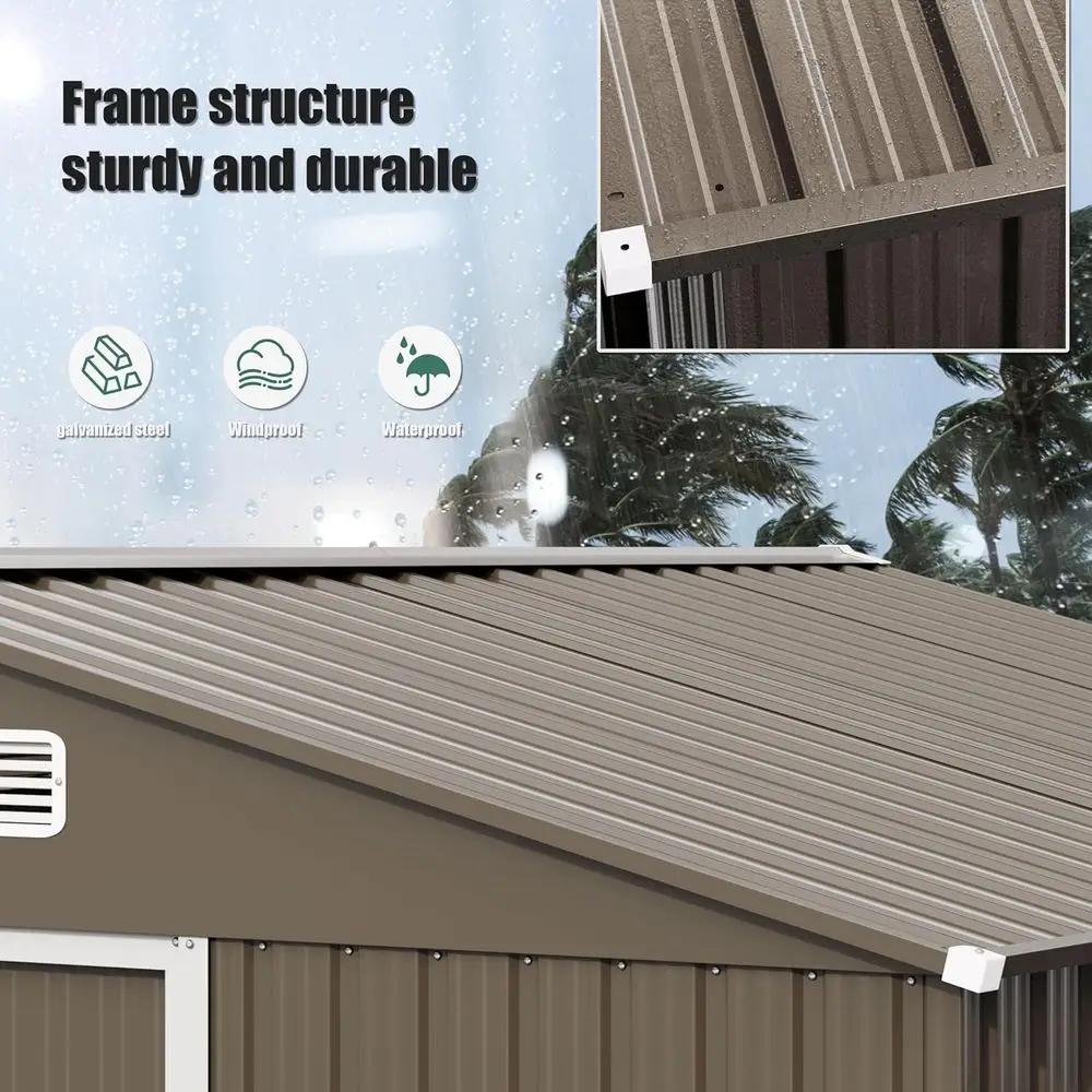 10T x 8T Outdoor Metal Storage - огляд і ціна Gardening Tool