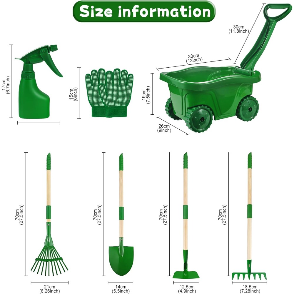 Kids Gardening Tools Set with  - огляд і ціна Gardening Tools Girly