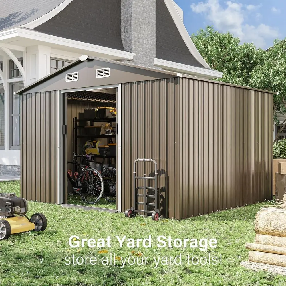 10T x 8T Outdoor Metal Storage - огляд і ціна Gardening Tool