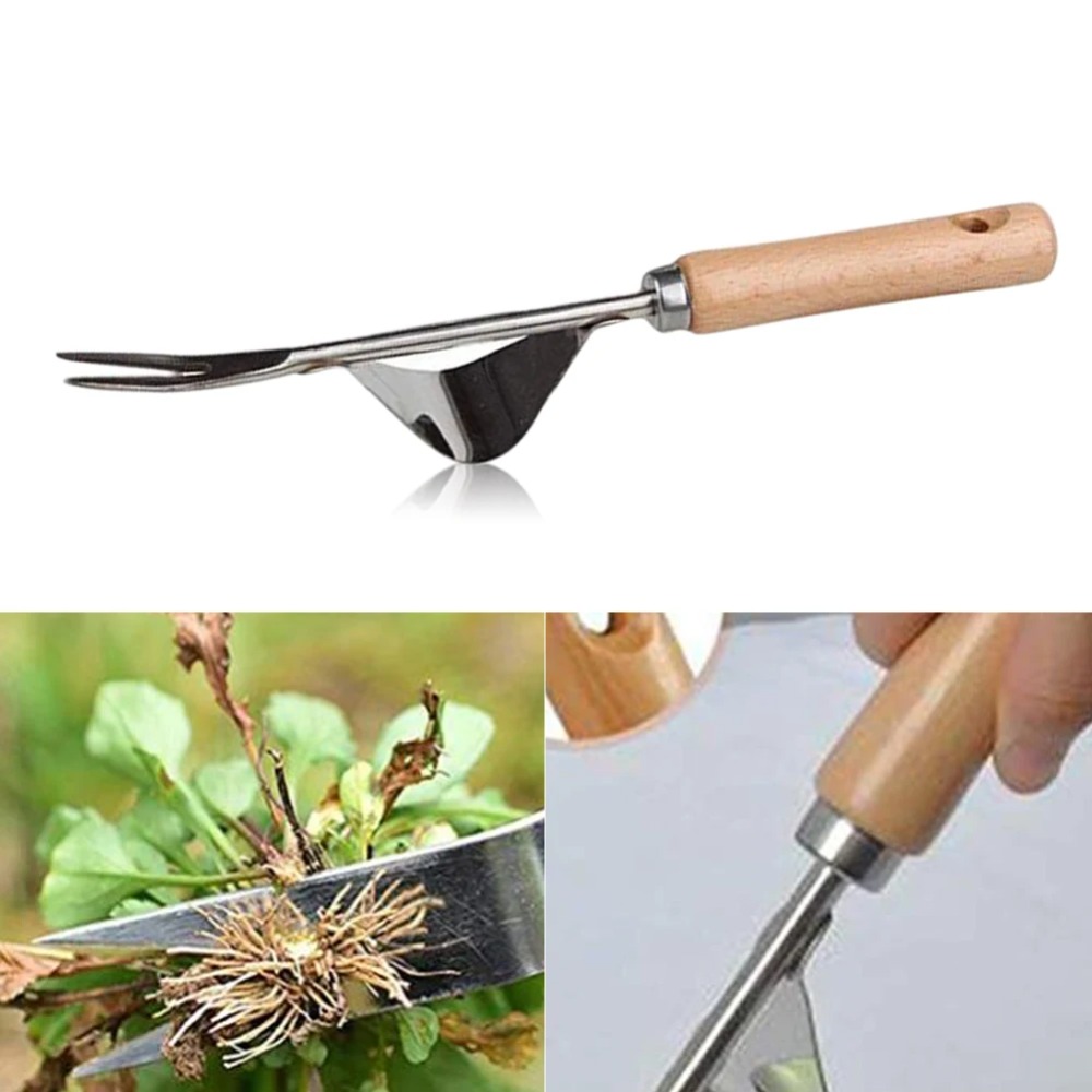1pcs Wood Handle Stainless Ste - огляд і ціна Gardening Tools To Remove Weeds