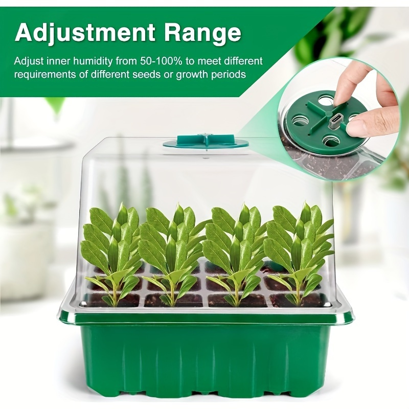 LED Grow Light Garden Plant Su - огляд і ціна Seed Starter Trays
