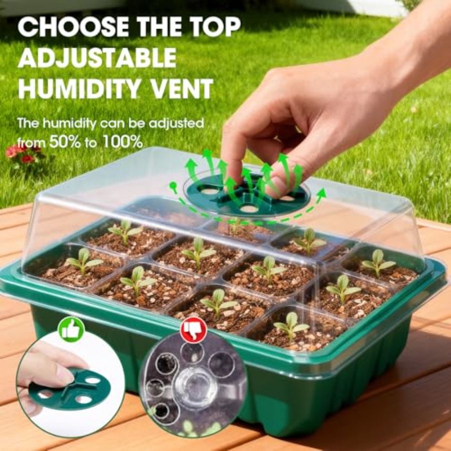 5 Packs Seed Starter Tray with - огляд і ціна Seed Starter Trays