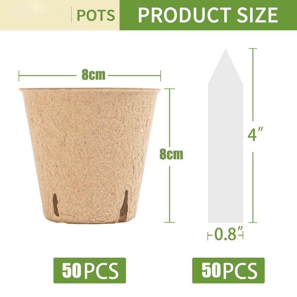 50PCS Biodegradable Plant Star - огляд і ціна Seed Starter Trays