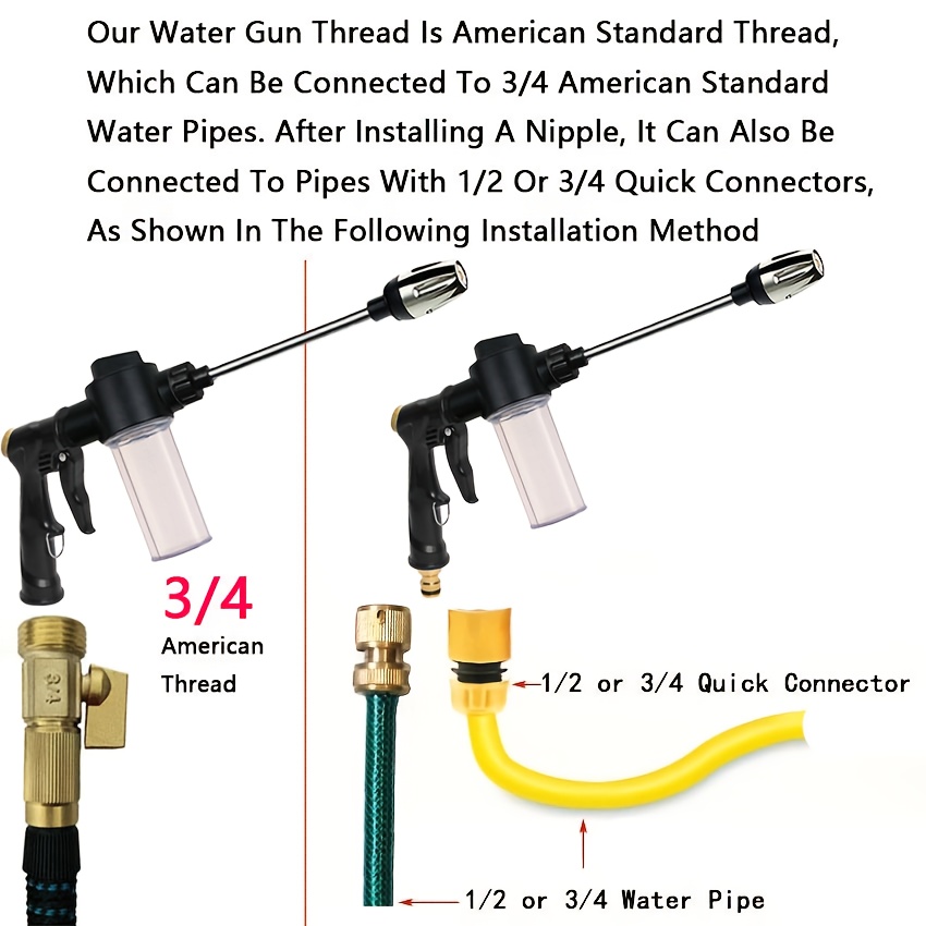 Garden Watering Gun Hose Nozzl - огляд і ціна Gardening Tools Plastic
