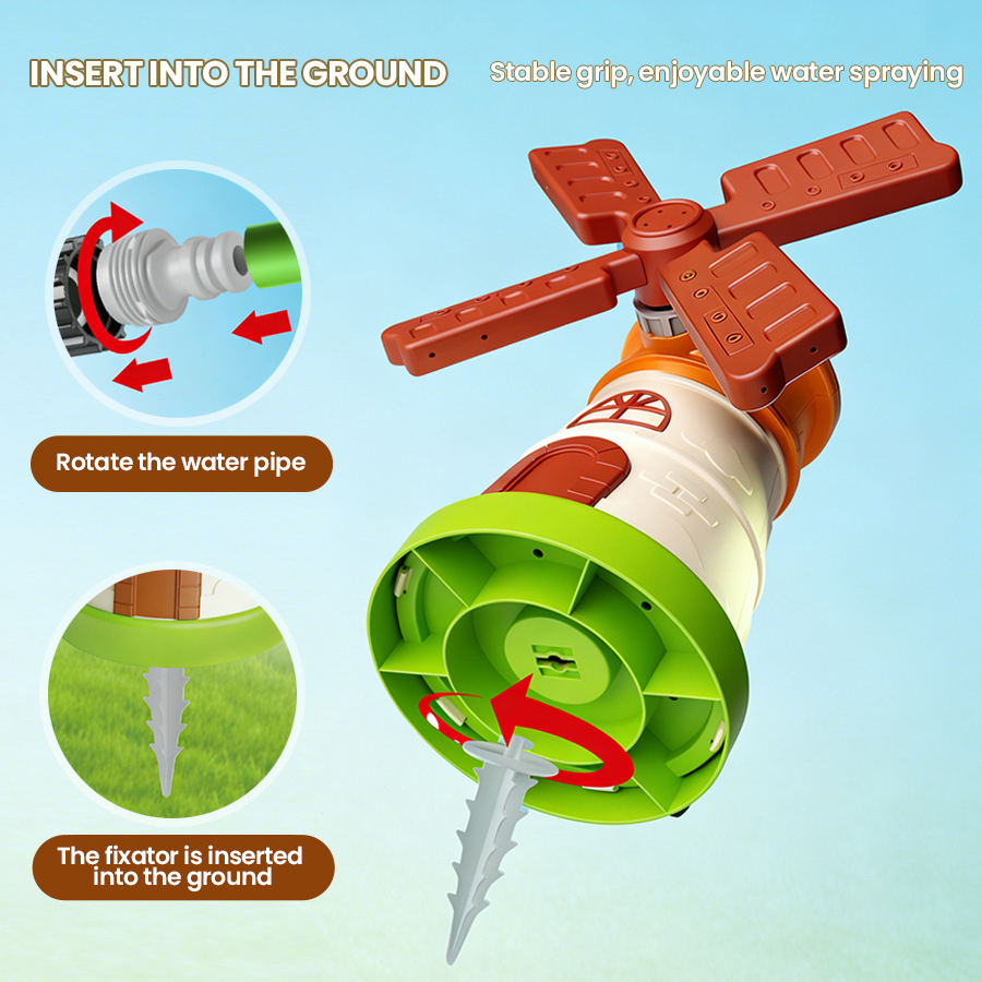 Outdoor Rotating Windmill Spri - огляд і ціна Gardening Tools Girly