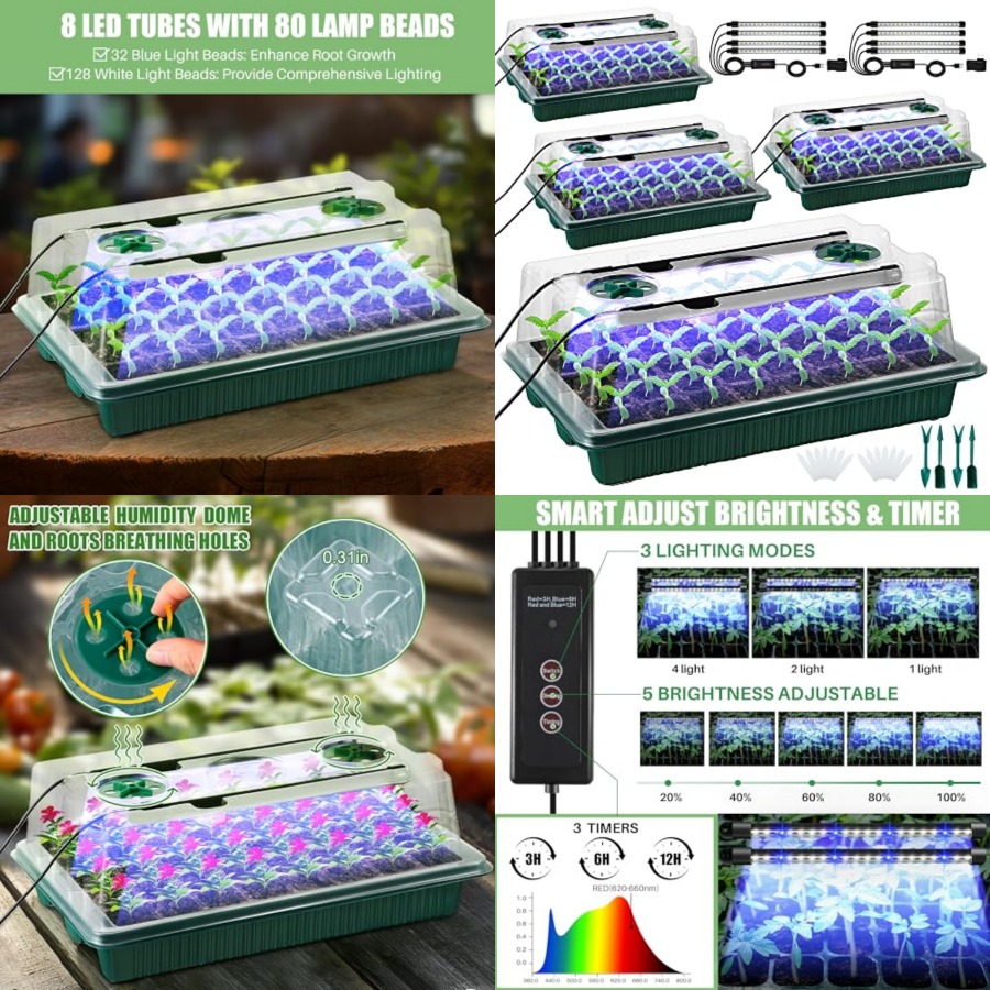 Pack Seed Starter Tray with Gr - огляд і ціна Seed Starter Trays